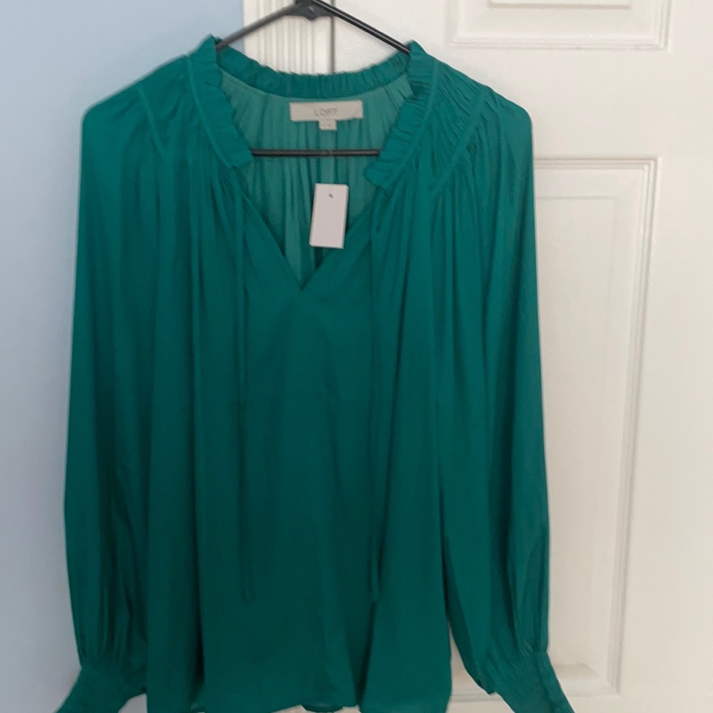Loft green blouse